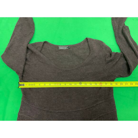 Peruvian Connection women’s brown alpaca blend long-sleeve knit sweater dress L - Picture 13 of 16